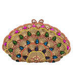 Boutique de fgg luz azul cristal sacos de embreagem para mulheres pavão noite bolsa nupcial casamento strass minaudiere bolsas saco