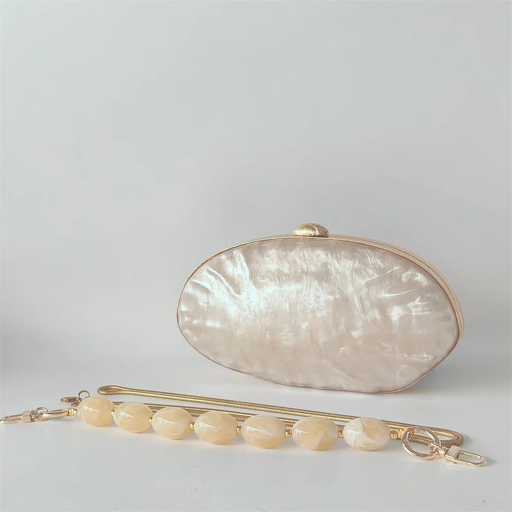 Pro nude concha festa de casamento pequenas bolsas verão praia bolsas ombro bolsa feminina acrílico escudo saco bonito noite saco embreagem