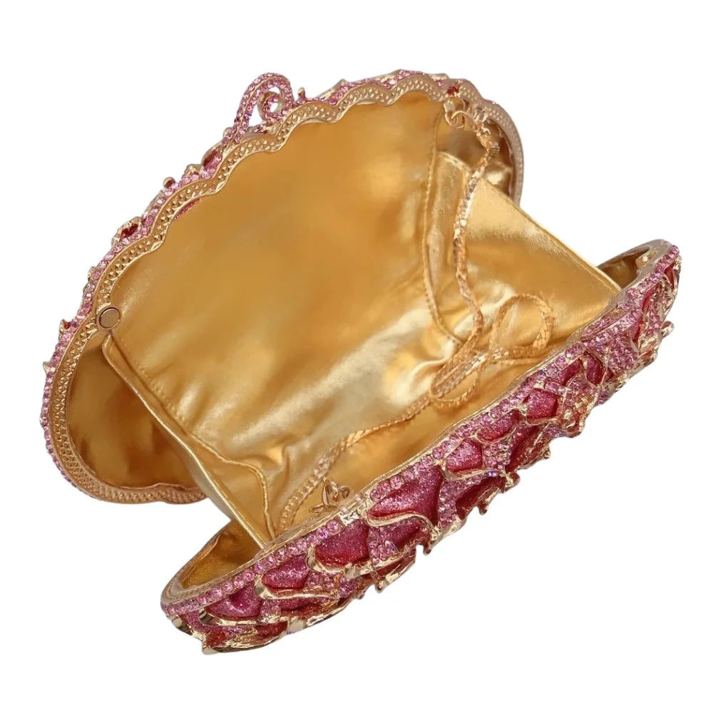 Cristal strass oco metal diamante jantar saco banquete feminino bolso de fiesta bolsas pochette soirée femme mariage