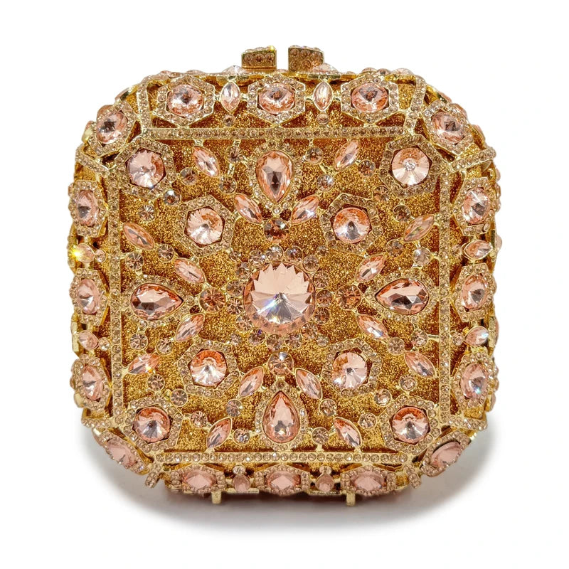 Feminino maquiagem mini caso de luxo designer bolsas cristal vidro banquete sacos strass jantar bolsa embreagem sacos festa do vintage