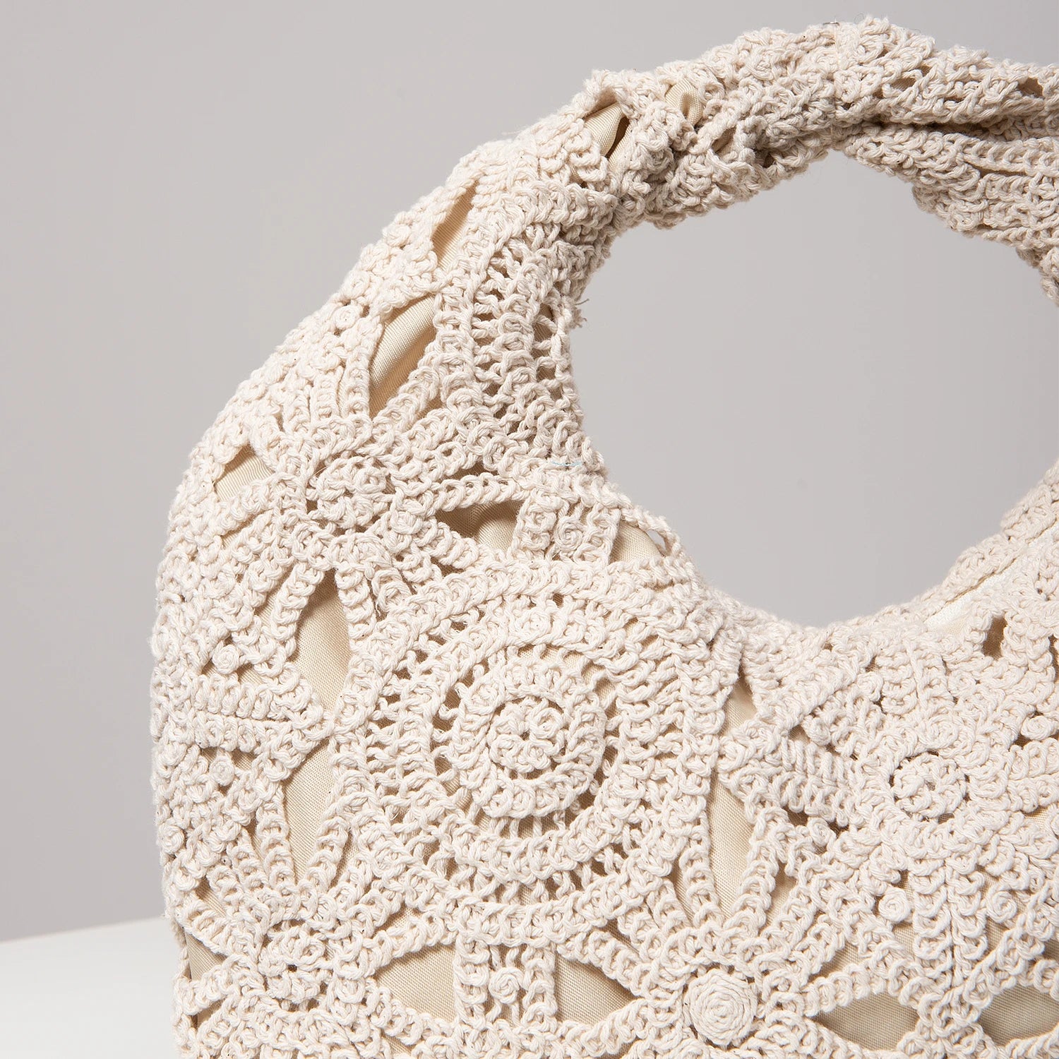 Bolsa de tecido oco com padrão, bolsas de praia boêmia para mulheres, conjunto de crochê, acessórios de praia femininos, Trav Must Haves (padrão aleatório)