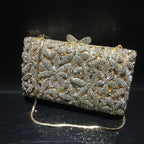 Diamante vazio metal cristal jantar saco diamante embreagem diamante brilhante cristal-incrustado noite saco de embreagem cartera de fiesta
