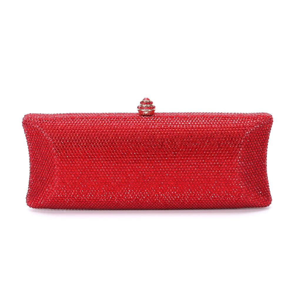 XIYUAN-Saco de embreagem de diamante de cristal colorido para mulheres, bolsa noturna para jantar, casamento, bolsa nupcial, 25 cores, mais vendido