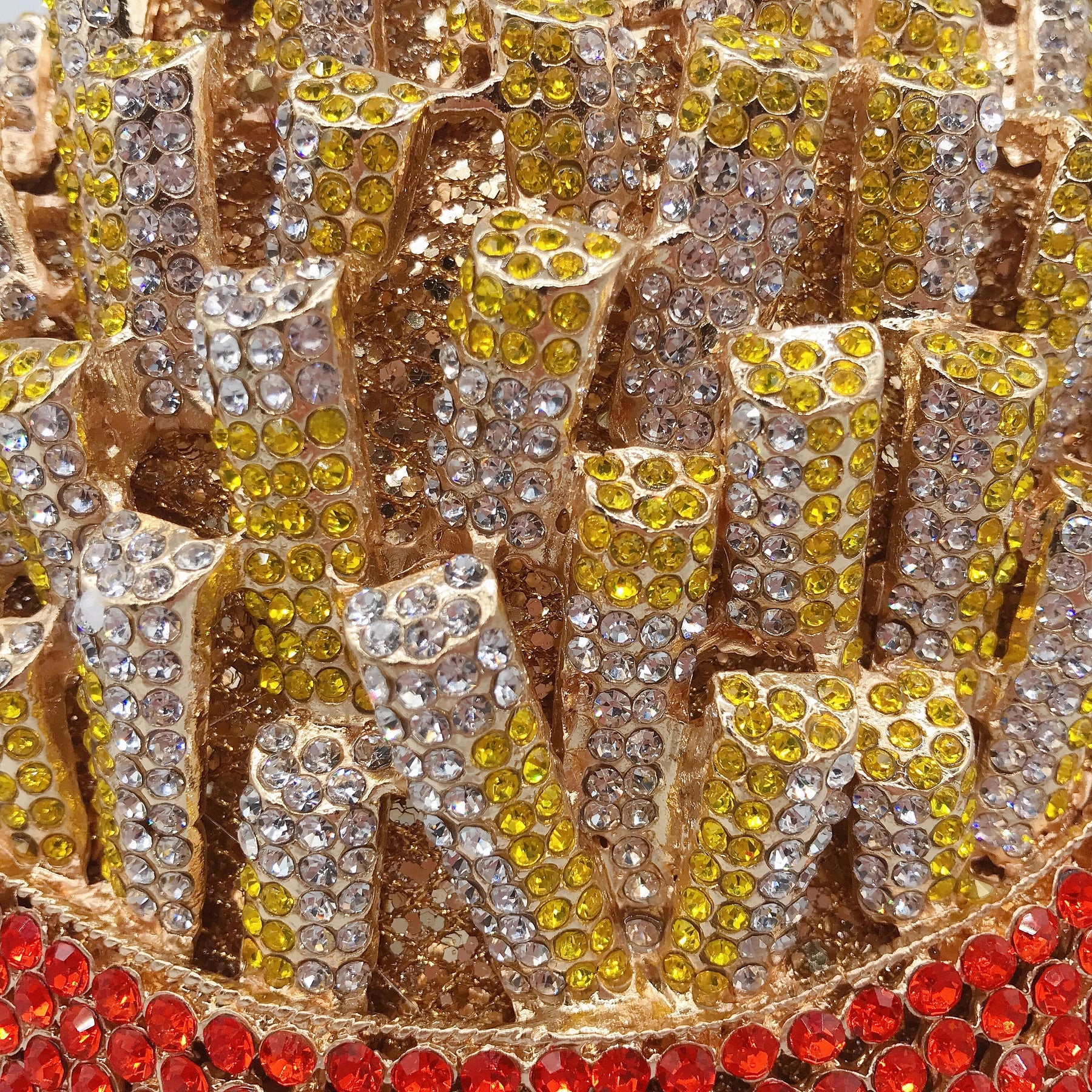 Atacado batatas fritas chips arco-íris embreagem minaudiere saco feminino cristal saco de noite diamante bolsa de casamento bolsa de noiva