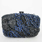 Boutique de fgg flor elegante bolsas e bolsas de noite designer de luxo festa de casamento strass sacos de embreagem de casamento nupcial