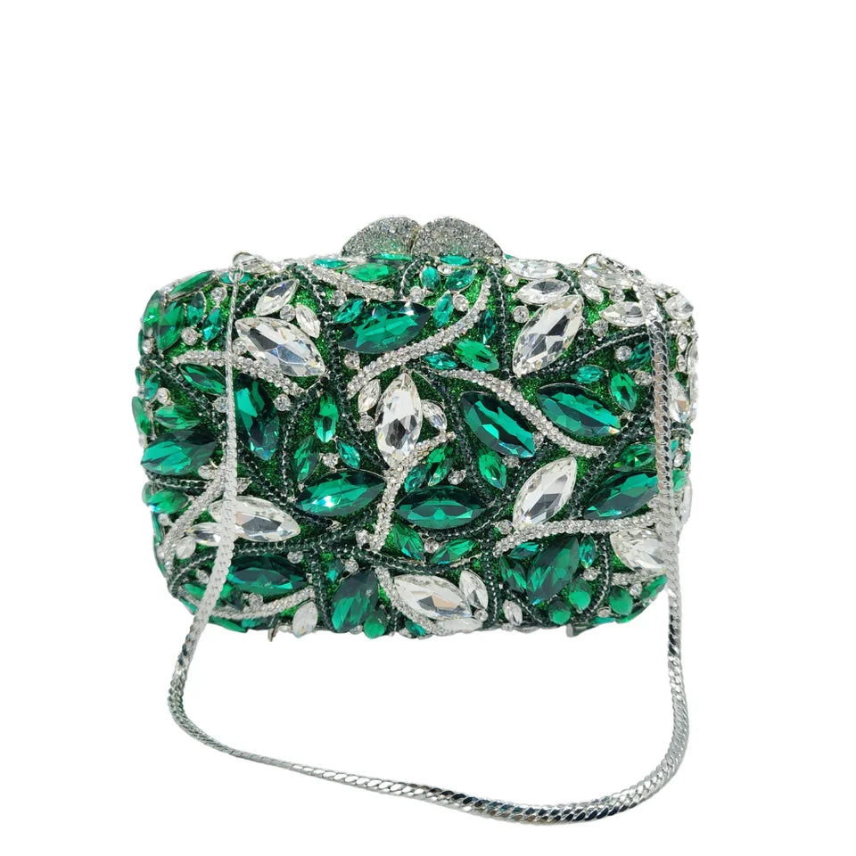 Clutch Cristal Esmeraldina