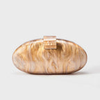 Mulheres acrílico bonito longo redondo saco de noite feminino mármore luxo festa baile bolsa casual embreagem sac uma bolsa principal e bolsa
