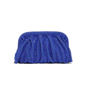 Glamourosa bolsa de noite com pérolas e strass para mulheres |   Embreagem elegante para performance em palco |   Bolsa brilhante para festa de casamento e baile 