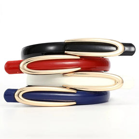 Mulheres Elegantes Cinto de Fivela C Dourada, Couro Genuíno, Designer de Cintura Fashion, Para Combinar com Vestidos, Jeans, Calças