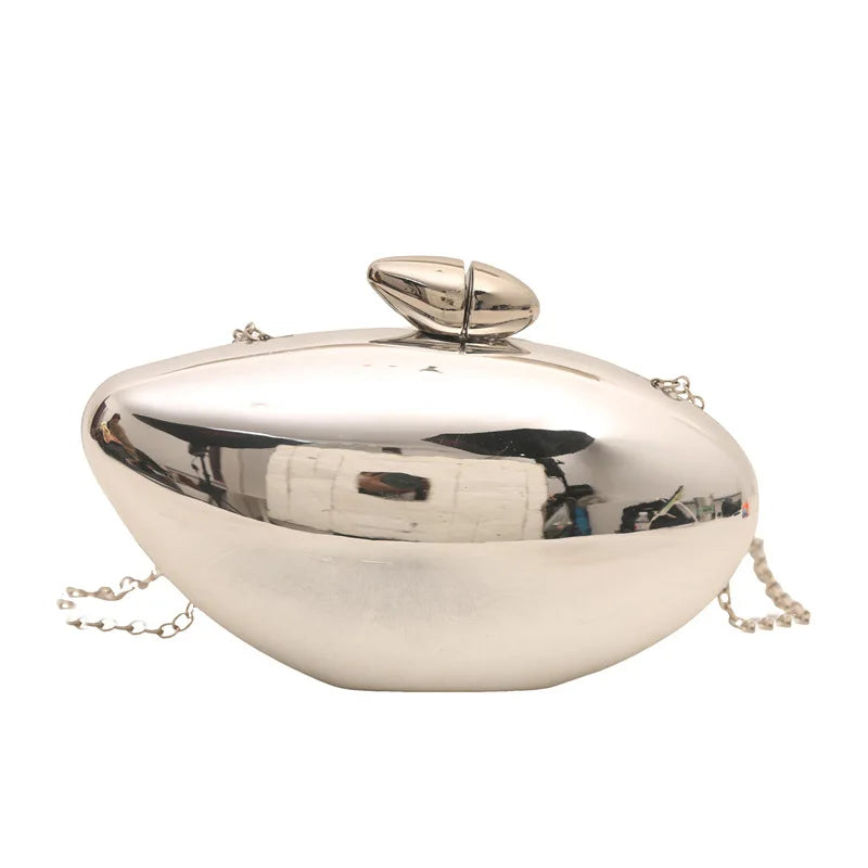 Bolsa feminina em forma de manga bolsa acrílica famosa corrente crossbody caixa feminina bolsa de jantar