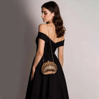 Metálico feito à mão festa de casamento pequenas bolsas designer ins mulheres prata ouro concha saco bonito acrílico noite saco embreagem