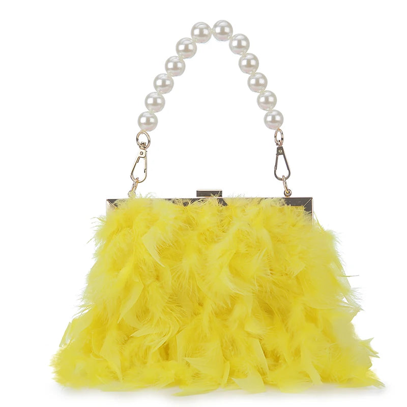 Bolsas de luxo para mulheres, bolsa de embreagem noturna, bolsa de ombro, corrente de pérolas, bolsa de casamento designer 12 cores