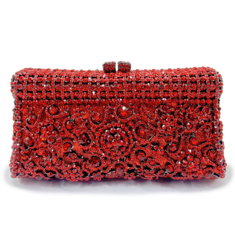 Bolsa feminina feita à mão de cristal, bolsa de mão para noite, vintage, banquete, festa de casamento, designer, elegante, vestido, presente
