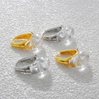 Banhado a ouro simples geométrico gota de água transparente brincos para mulheres europeu americano moda jóias acessórios presentes