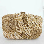 Boutique de fgg flor elegante bolsas e bolsas de noite designer de luxo festa de casamento strass sacos de embreagem de casamento nupcial