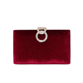 Luxo veludo saco de embreagem designer jantar vestido festa casamento banquete saco brilhante strass corrente bolsas elegante saco noite