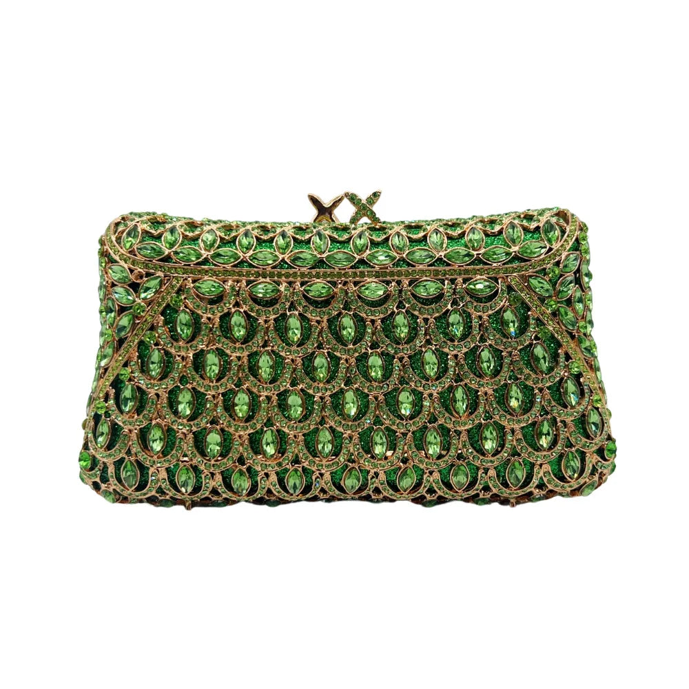 Bolsa de strass com diamantes incrustados, bolsa de jantar, banquete, vestido de noite, oco, diamante, bolsa feminina