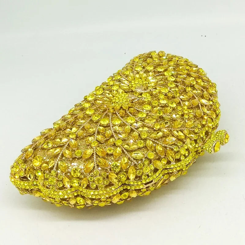 Boutique de fgg pavão verde mulheres bolsas de noite casamento cocktail cristal bolsa embreagem nupcial diamante minaudiere bolsas