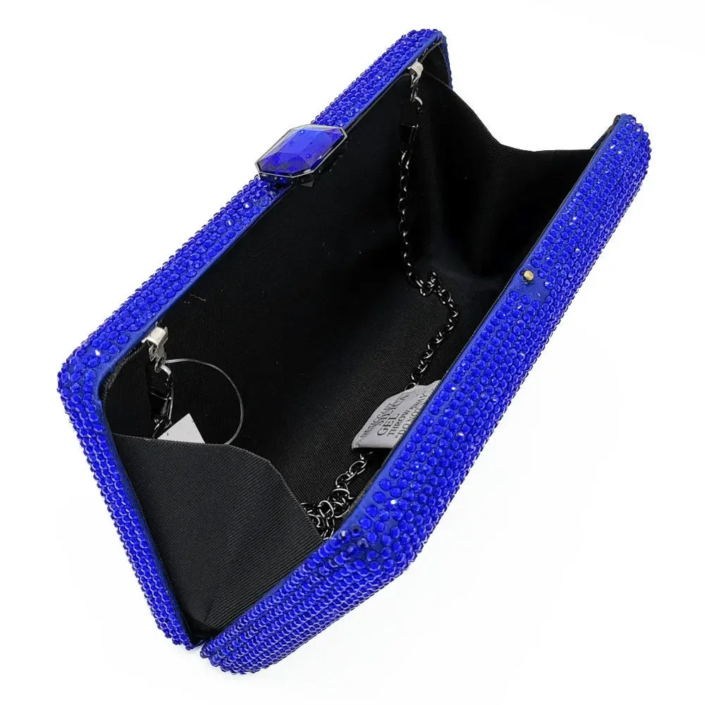 Fgg bolsa de noite cor sólida bolsa de diamante europeia e americana bolsa de banquete bolsa de noiva bolsa de mão de diamante material duro