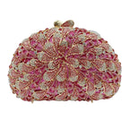 Luxo oco-para fora strass embreagem para mulheres mão-conjunto de cristal saco de festa de casamento noiva bolsa de noite minaudière (atacado) ​