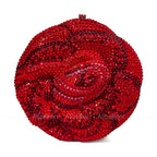 Alizekerr rosa em forma de cristal sacos de noite feminino lindo chique strass flor bolsas embreagem e bolsas festa casamento nupcial