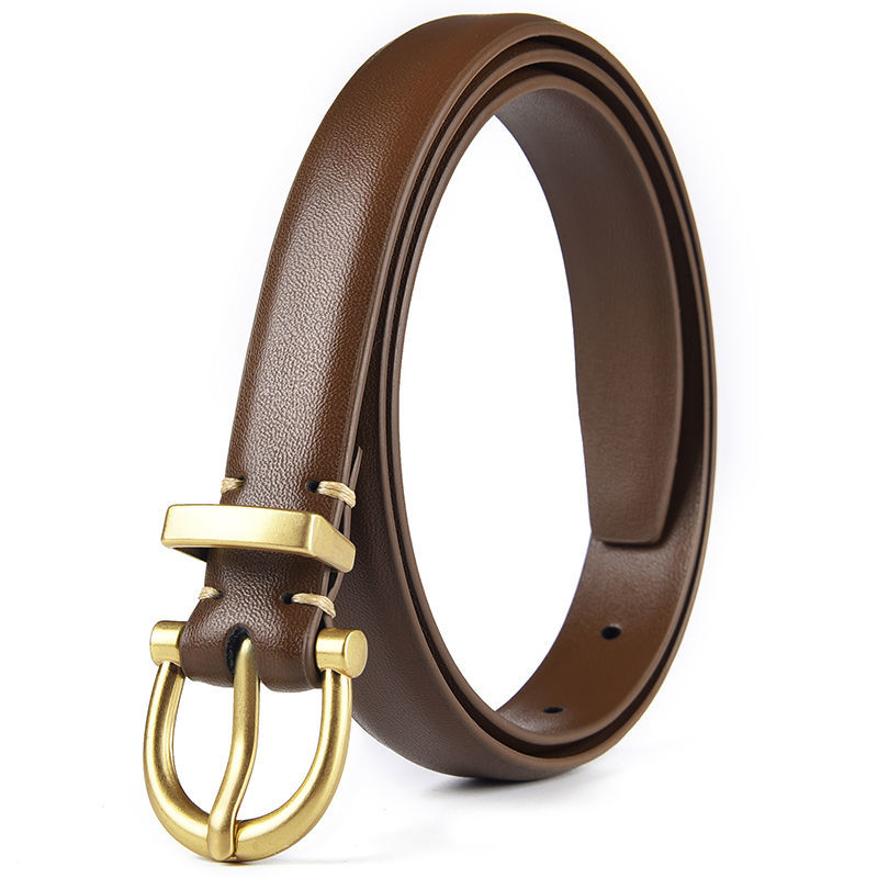 Cinto Fino Feminino Grazy em Couro Legítimo