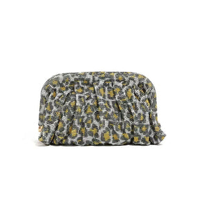 Glamourosa bolsa de noite com pérolas e strass para mulheres |   Embreagem elegante para performance em palco |   Bolsa brilhante para festa de casamento e baile 