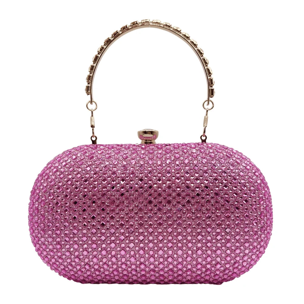 2024 bolsas de noite de luxo para mulheres – bolsa de embreagem de strass com decorações de cristal, bolsa de festa de casamento