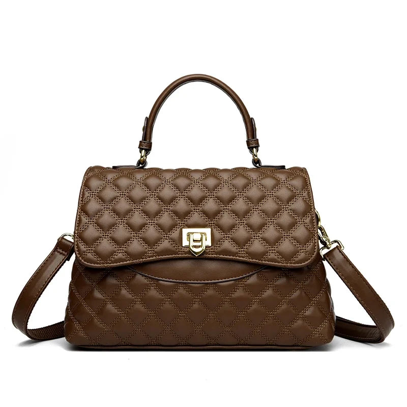 Designer de luxo multi camadas bolsa feminina 2024 na moda alta qualidade couro macio saco do mensageiro das mulheres ombro crossbody saco