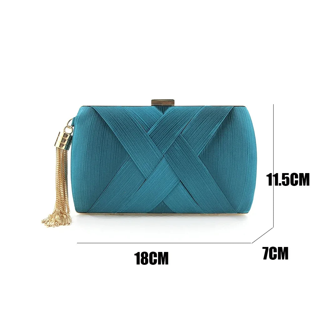 2024 nova moda feminina sacos de noite borla senhoras bolsa embreagem ombro corrente festa casamento bolsas sacos