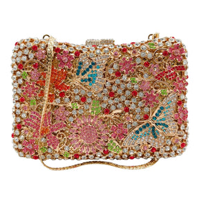 Xiyuan marca de luxo designer cristais sacos noite moda feminina diamantes bolsa festa casamento flor garras nupciais