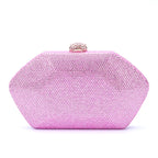 Mulheres vermelho/azul/rosa pedras sacos de noite strass pequeno dia embreagem bolsa ombro corrente festa casamento bolsas para bolsa feminina