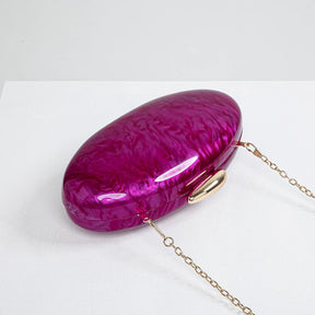 2025 nova pedra acrílica-texturizada oval bolsa feminina moda saco de noite festa de casamento embreagem bolsa de ombro único crossbody sacos