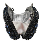 Boutique De Fgg-Embreagem De Cristal Azul Marinho Para Mulheres, Bolsas De Noite, Bolsas De Strass De Noiva, Bolsas De Festa De Casamento