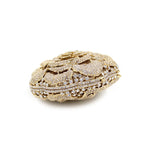 Clutch Metal Flor de Cristal