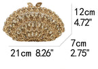 Boutique de fgg feminino rosegold cristal noite saco embreagem casamento formal jantar bolsas bolsas nupcial diamante minaudiere saco
