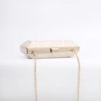 2024 na moda acrílico único saco de noite feminino vestido de mão versátil ombro único inclinação crossbody sistema bolso