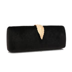 Sacos de embreagem veludo aleta design sacos noite folha metal corrente ombro bolsas glitter senhoras menina evento bolsa