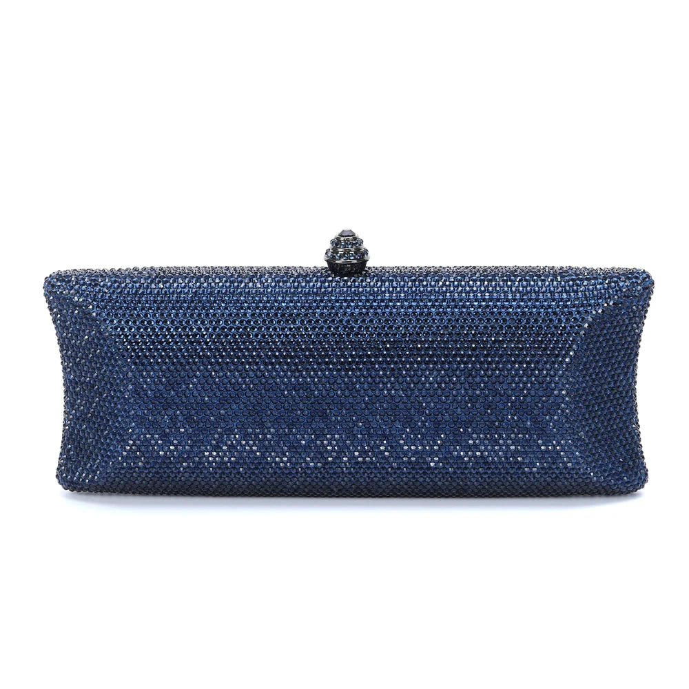 XIYUAN-Saco de embreagem de diamante de cristal colorido para mulheres, bolsa noturna para jantar, casamento, bolsa nupcial, 25 cores, mais vendido