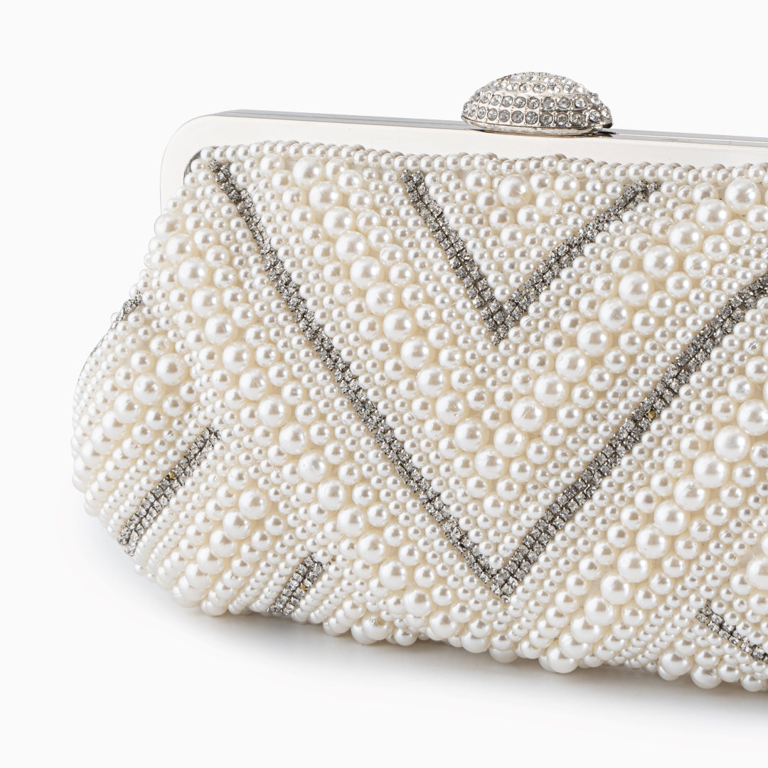 Clutch Pérola Pristine Bege