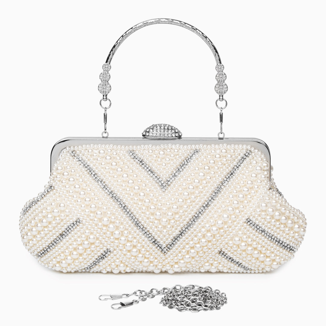 Clutch Pérola Pristine Bege