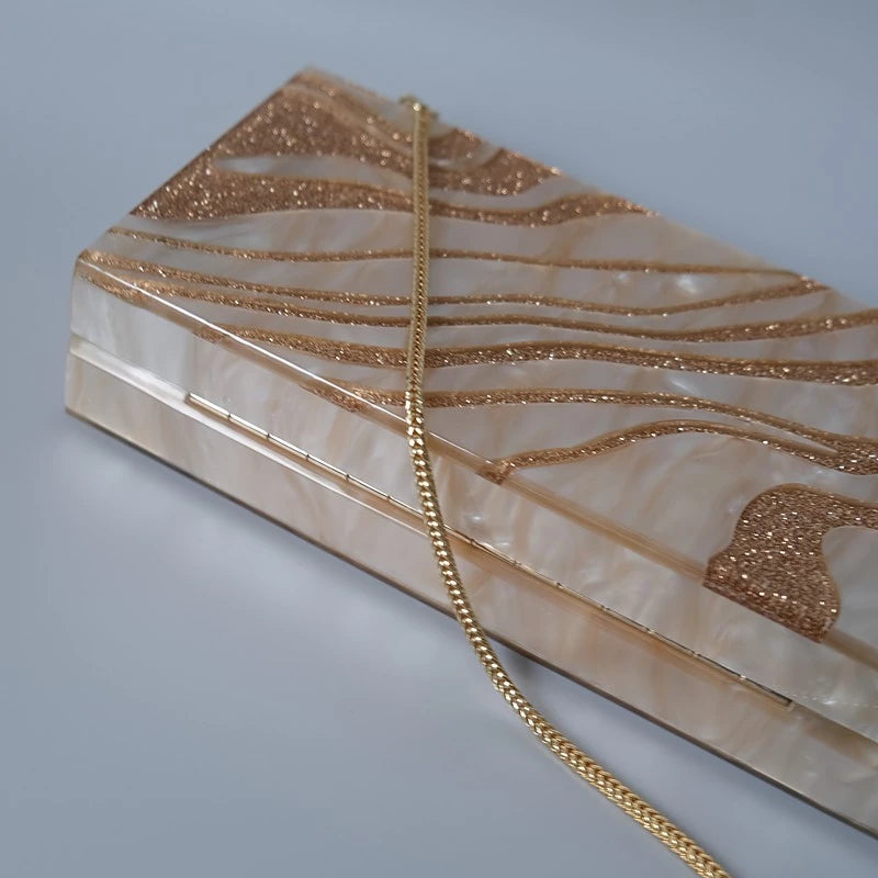 Clutch Ouro Feminina Lantejoula