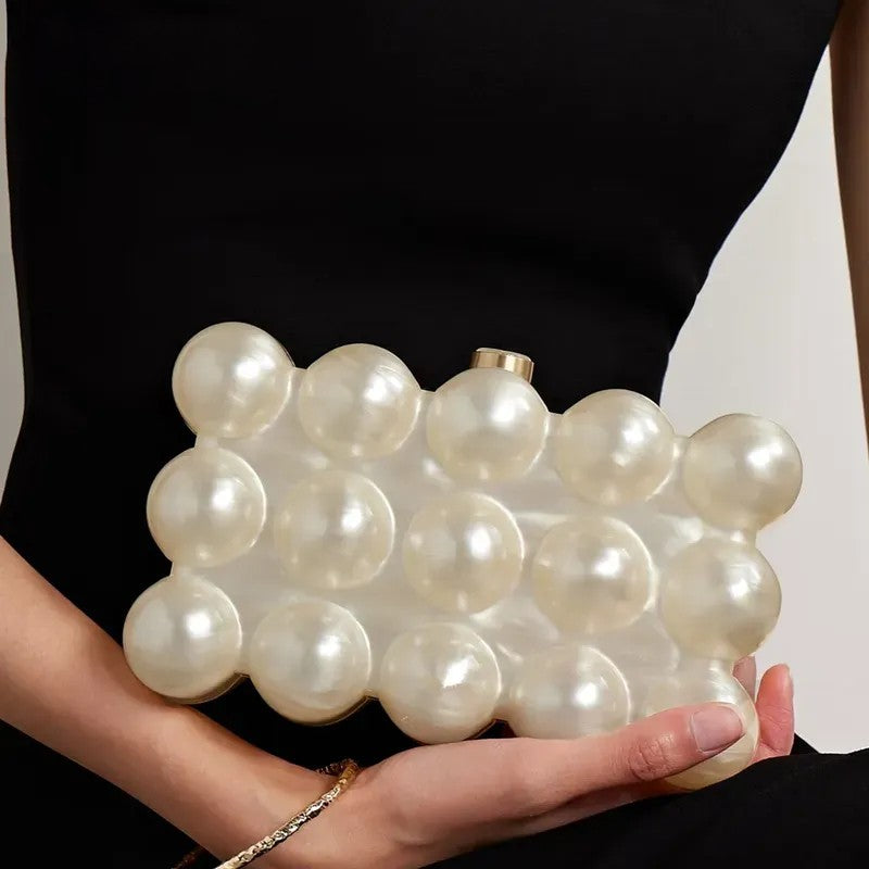 Clutch Bubble com Esferas Peroladas