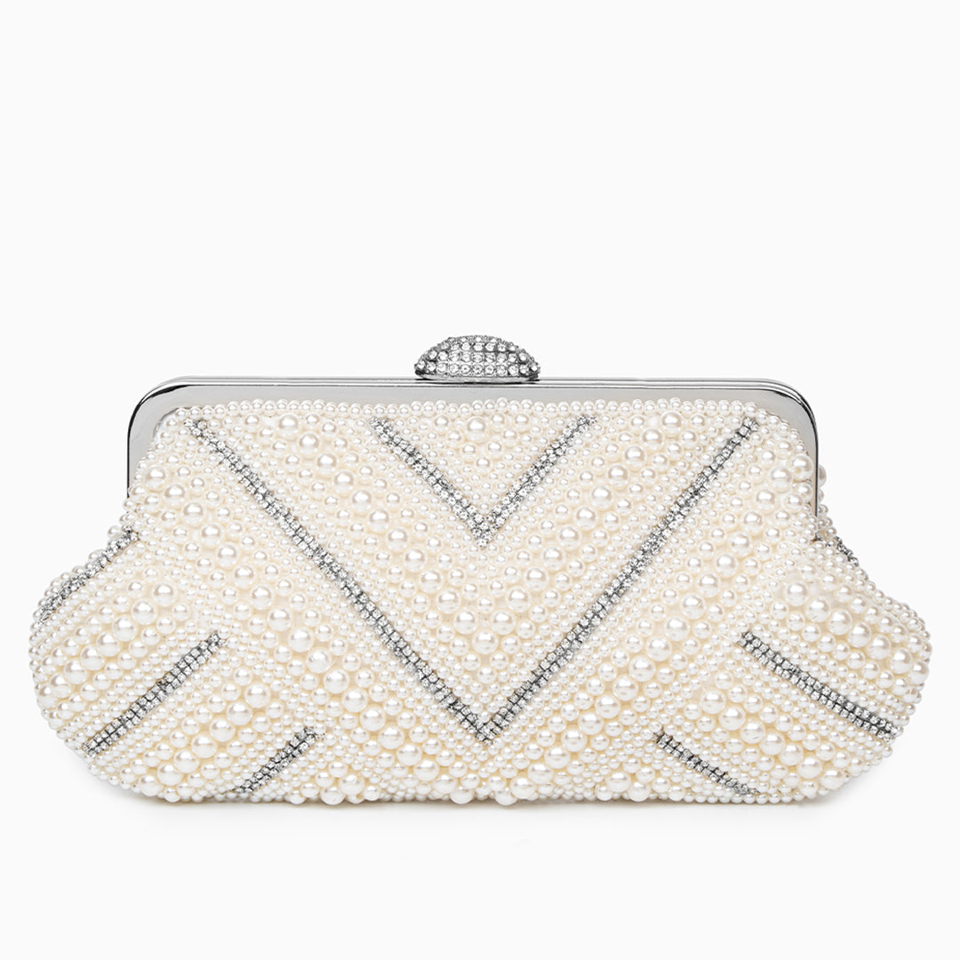 Clutch Pérola Pristine Bege