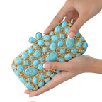 Clutch Sarasvati Turquoise
