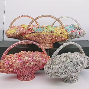 Clutch Cesta Floral Cristal
