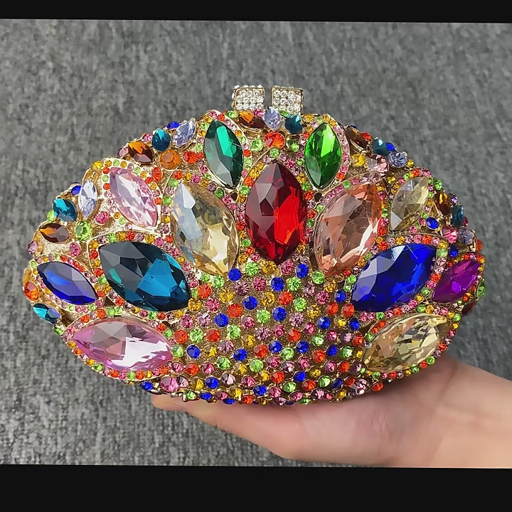 Clutch Metal Cristal Santorini