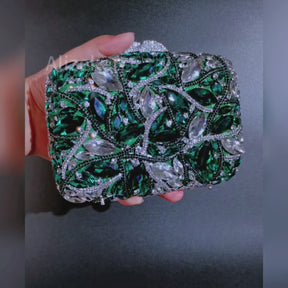 Clutch Cristal Esmeraldina