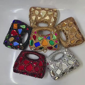 Bolsa Clutch Cristal Lunaria