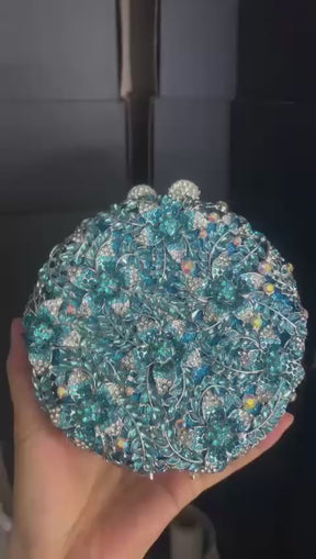 Clutch Flor Cristal Dina Safira